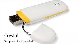  Presentation with wireless - Theme featuring computer memory - white 3g usb wireless mobile background and a white colored foreground