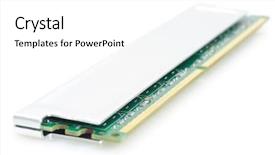  Presentation with memory computer - Slides consisting of computer memory modules in isolated background and a white colored foreground