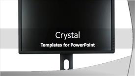  Presentation with monitor computer - Colorful slide deck enhanced with computer-monitor-isolated-on-white backdrop and a black colored foreground