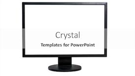  Presentation with monitor computer - Slides consisting of computer-monitor-on-a-white background and a white colored foreground