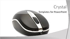  Presentation with computer - Amazing presentation theme having computer-mouse-on-a-white backdrop and a white colored foreground
