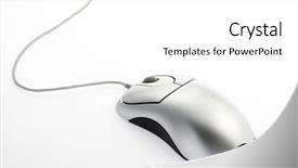  Presentation with computer keyboard and mouse - Presentation theme enhanced with computer mouse background and a white colored foreground