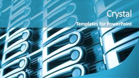  Presentation with data center - Audience pleasing PPT layouts consisting of scenery of italy series - sirmione lago di garda backdrop and a lemonade colored foreground