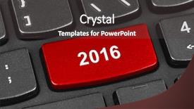  Presentation with computer keyboard and mouse - PPT theme enhanced with computer notebook keyboard with 2016 background and a  colored foreground