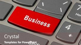  Presentation with key - Presentation design having computer-notebook-keyboard-with-business background and a violet colored foreground