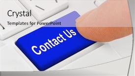  Presentation with computer keyboard and mouse - Theme enhanced with computer notebook keyboard with contact background and a light gray colored foreground