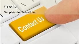  Presentation with computer keyboard and mouse - Slide set consisting of computer notebook keyboard with contact background and a lemonade colored foreground