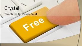  Presentation with free - Amazing PPT theme having computer notebook keyboard with free backdrop and a soft green colored foreground