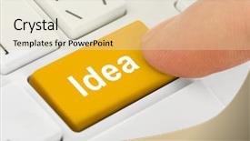  Presentation with computer keyboard and mouse - PPT layouts featuring computer notebook keyboard with idea background and a soft green colored foreground