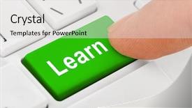  Presentation with computer keyboard and mouse - Amazing presentation having computer notebook keyboard with learn backdrop and a light gray colored foreground