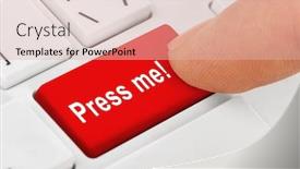  Presentation with press - Cool new presentation theme with computer-notebook-keyboard-with-press backdrop and a lemonade colored foreground