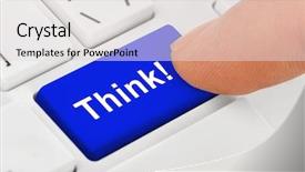  Presentation with computer keyboard and mouse - Audience pleasing slides consisting of computer notebook keyboard with think backdrop and a light gray colored foreground