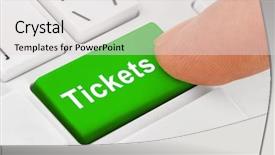  Presentation with hotel key - Amazing theme having computer notebook keyboard with tickets backdrop and a light gray colored foreground