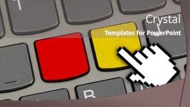  Presentation with notebook - Theme consisting of computer-notebook-keyboard-with-two background and a gray colored foreground