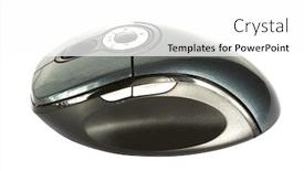  Presentation with optical - PPT theme with computer-optical-wheel-mouse-over background and a white colored foreground