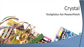  Presentation with blank whiteboard isolated on white - PPT theme having computer parts isolated on white background and a white colored foreground