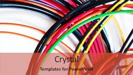  Presentation with wire less power transfer for solar power satelite - Slides featuring computer power wires on white background and a red colored foreground