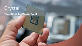  Presentation with sewing process close up - PPT layouts consisting of computer-procesor-close-up-selective background and a seafoam green colored foreground