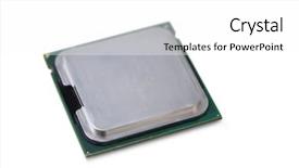  Presentation with processor - Beautiful PPT theme featuring computer processors - processor isolated against white background backdrop and a white colored foreground