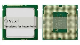  Presentation with cpu - Amazing slide set having computer processors cpu isolated backdrop and a light gray colored foreground