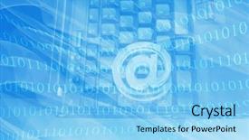  Presentation with internet - Audience pleasing PPT theme consisting of computer program development - abstract internet technology laptop keyboard backdrop and a light blue colored foreground