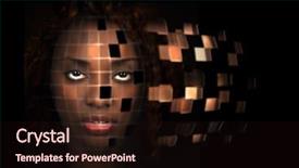  Presentation with african american - Presentation theme featuring computer psychology future - futuristic portrait of a beautiful background and a wine colored foreground