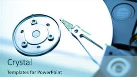  Presentation with hard disk drive - Amazing presentation having  backdrop and a  colored foreground