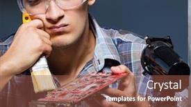  Presentation with computer repair - Amazing presentation having computer-repair-man-cleaning-dust backdrop and a tawny brown colored foreground