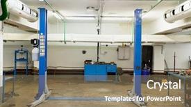  Presentation with computer repair - Slides enhanced with computer repair shop - image of lift background and a coral colored foreground