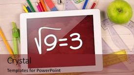  Presentation with math students - Cool new presentation with computer ropot - composite image of digital tablet backdrop and a tawny brown colored foreground