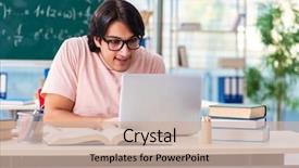  Presentation with young college student diagnosis of sti - Beautiful presentation featuring computer sciences maths - young male student backdrop and a  colored foreground