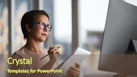  Presentation with remote working - Audience pleasing presentation consisting of computer screen and making backdrop and a tawny brown colored foreground