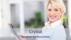  Presentation with aged - PPT theme having computer screen house - elegant middle aged woman using background and a sky blue colored foreground