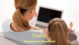  Presentation with rear view of bodyguard - Slide deck with computer screen house - rear view of mother background and a tawny brown colored foreground