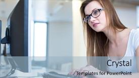  Presentation with exam results - Slides featuring computer screen learning unpleasant news background and a light blue colored foreground