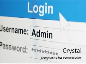 Computer Screen Of Admin PPT template 89 | CrystalGraphics