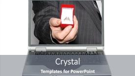  Presentation with wedding ring - Beautiful slides featuring computer-screen-with-engagement-ring backdrop and a gray colored foreground