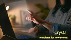  Presentation with computer security - Presentation theme with computer-security-concept-with-overlay background and a wine colored foreground