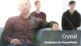  Presentation with tobacco leaves closeup - Amazing theme having computer self service - closeup brooding guy backdrop and a  colored foreground