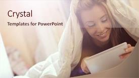  Presentation with dirty sheets - Cool new PPT theme with computer story - surfing the net backdrop and a  colored foreground