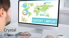  Presentation with import export - Amazing theme having computer text export import backdrop and a light gray colored foreground