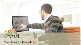  Presentation with mentoring business motivation coaching success - Colorful presentation design enhanced with computer window - successul business man working backdrop and a  colored foreground