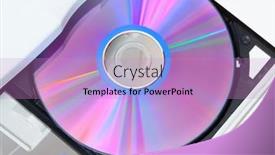  Presentation with computer - Amazing theme having computer-with-dvd-in-open backdrop and a coral colored foreground