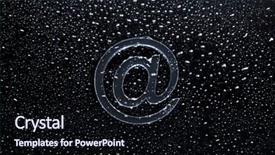  Presentation with mail - Amazing presentation having computer world - abstract e-mail on liquid bubbles backdrop and a wine colored foreground