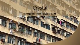 Presentation with old building britain gif - Amazing PPT layouts having comunist - old apartment building in hong backdrop and a coral colored foreground