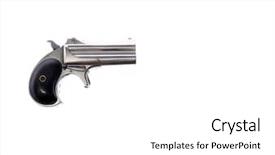  Presentation with double blessing - Audience pleasing slides consisting of conceal carry - genuine antique 1887 double derringer backdrop and a  colored foreground