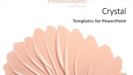  Presentation with lotus flower white water lily - Beautiful slides featuring concealed - conceptual flower from concealer smears backdrop and a pink colored foreground