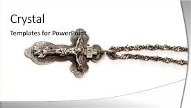  Presentation with christian - Slide deck enhanced with concecration - christian cross background and a white colored foreground