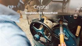  Presentation with coffee beans - Cool new PPT theme with concentrated-coffee-roaster-doing backdrop and a violet colored foreground