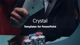  Presentation with poker - Slide deck consisting of concentrated-men-and-women-playing background and a  colored foreground